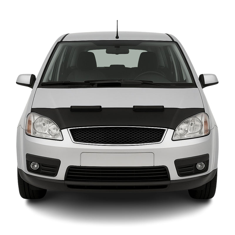 Haubenbra Steinschlagschutz für Ford Focus C-Max 2003-2010 Schwarz Halb