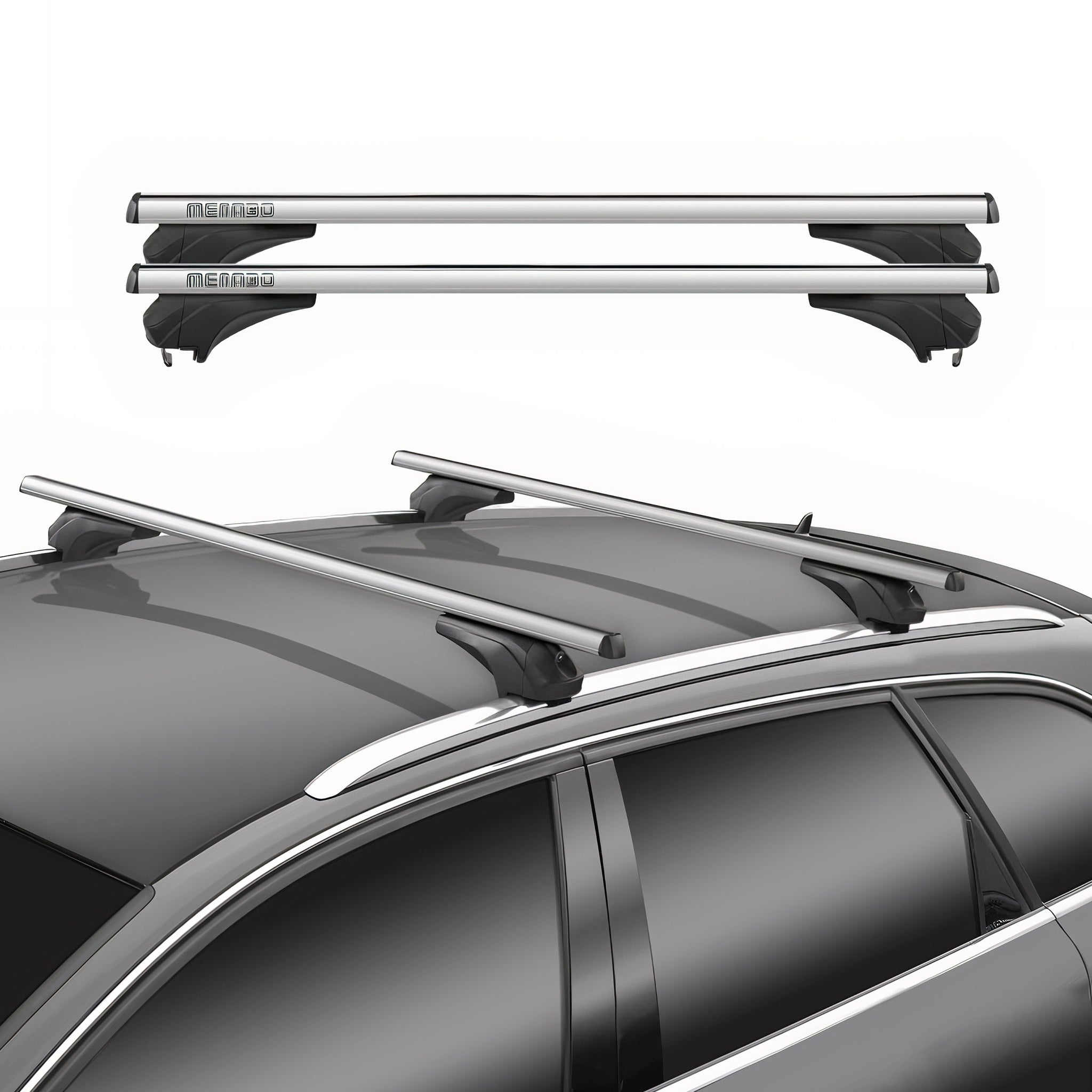 Menabo Dachträger Grundtäger für Chery Omoda 5 2024-2026 Aluminium Silber 2 tlg