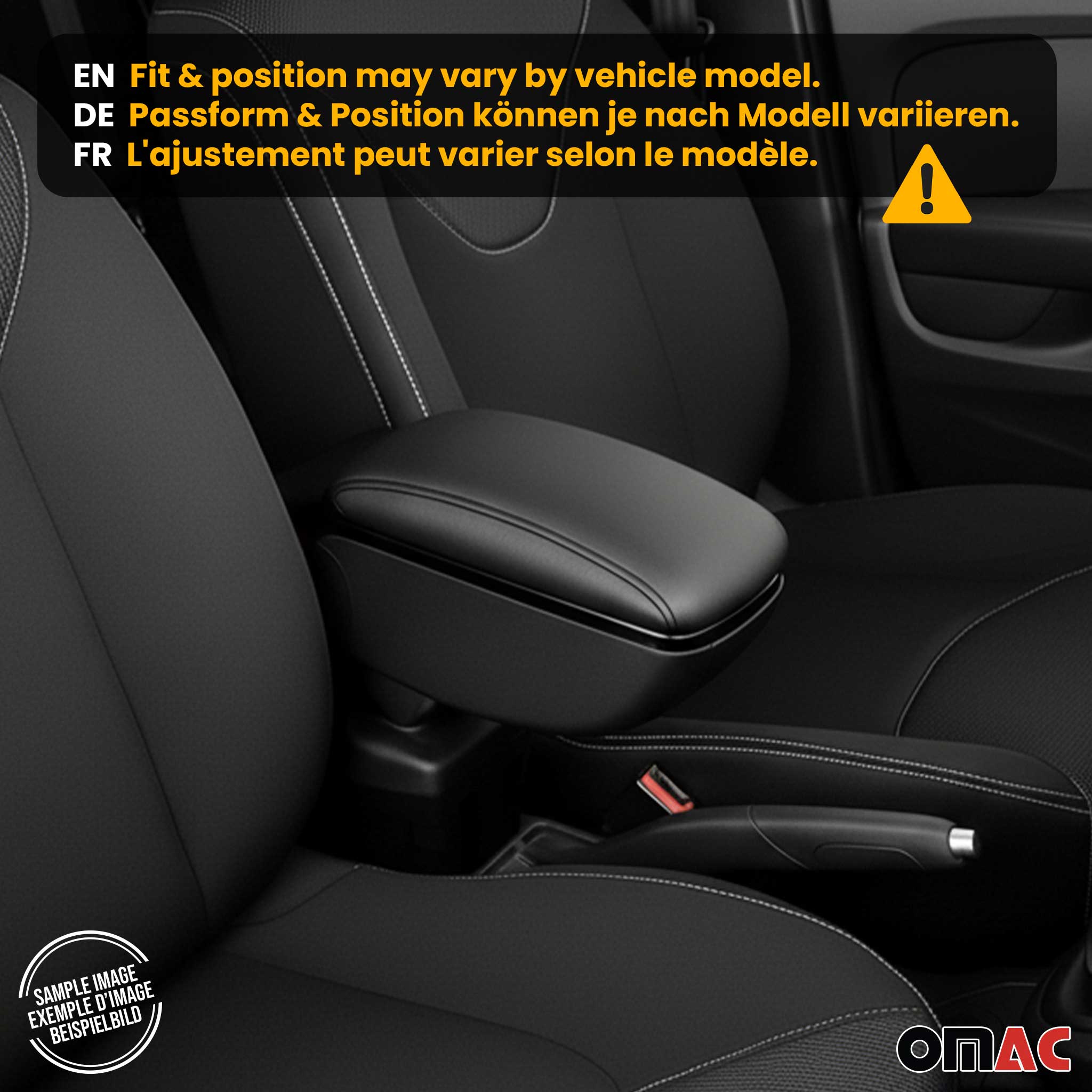 Armlehne Mittelarmlehne Mittelkonsole für Opel Corsa 2014-2019 PU-Leder Schwarz