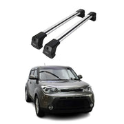 Dachträger Grundtäger für Kia Soul 2014-2019 75kg Aluminium Silber 2 tlg