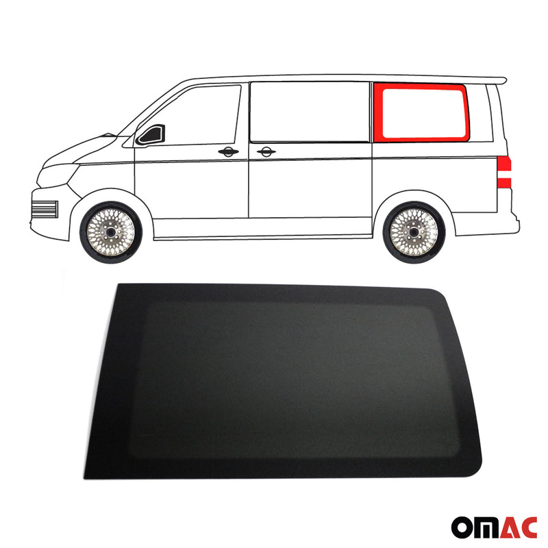 Seitenfenster Seitenscheibe für VW T5 2003-2015 Sicherheitsglas Links Schwarz L1