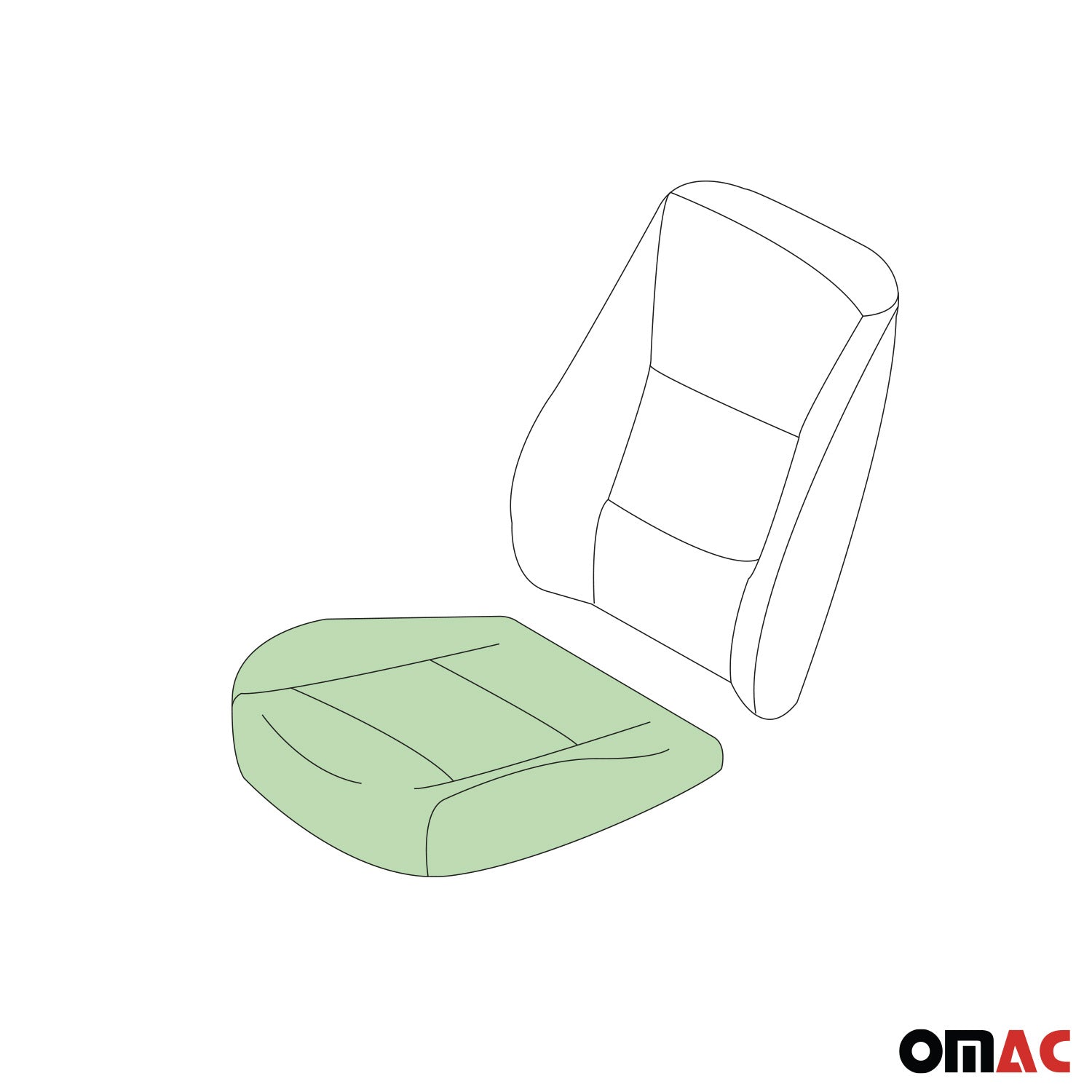 Sitzpolster Schaumstoff für VW T5 T6 Transporter Caravelle 2003-2024 Ersatz 1tlg