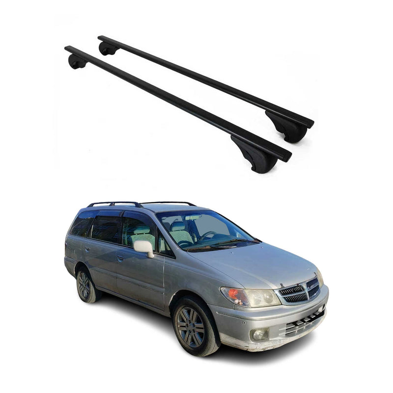 Dachträger Grundtäger für Nissan Presage 1998-2009 75kg Metall Schwarz 2 tlg