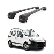 Dachträger Grundträger für Citroen Nemo 2008-2017 Aluminium 75kg Schwarz 2tlg