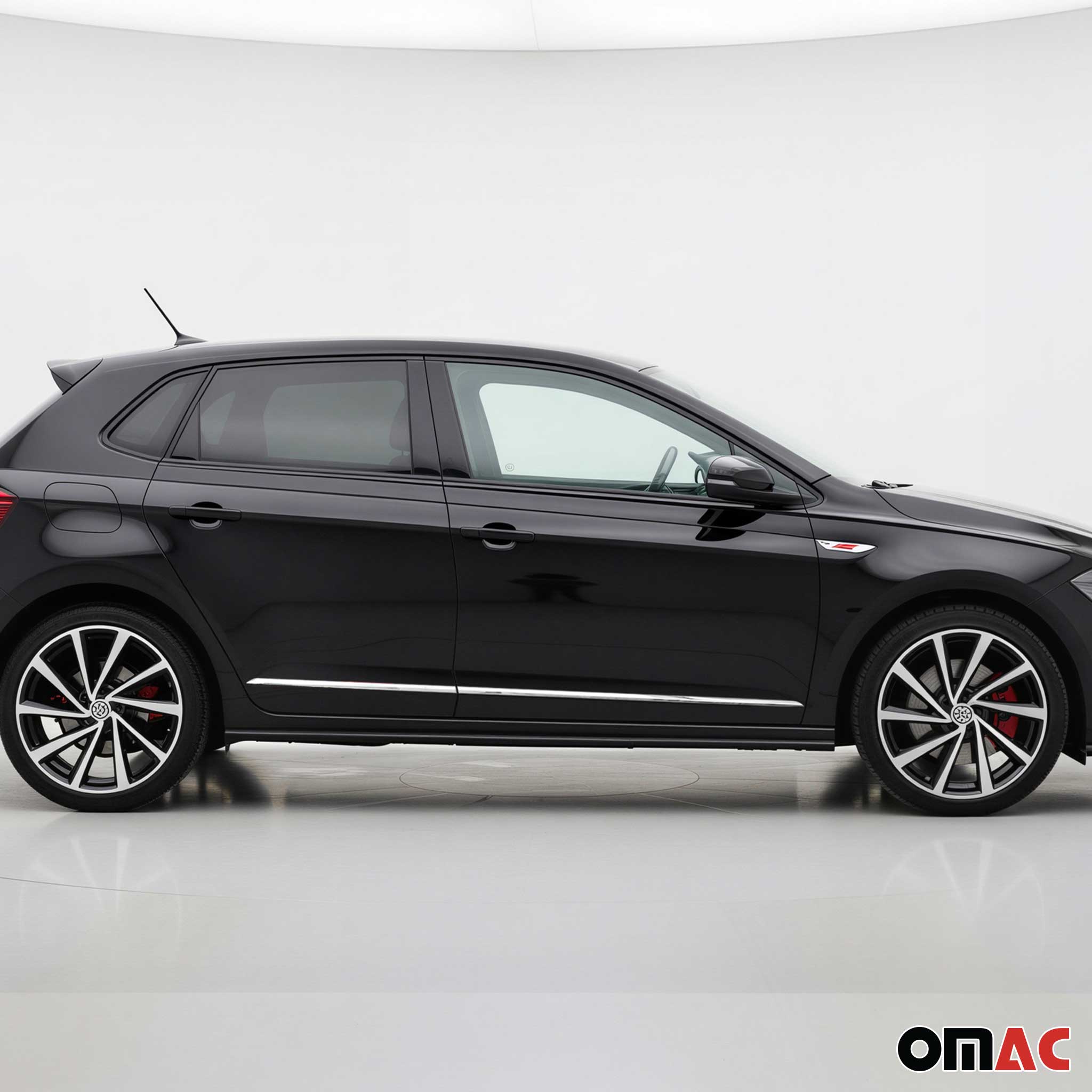 Seitentürleiste Türleisten Türschutzleisten für VW Polo 2017-2021 Edelstahl 4x