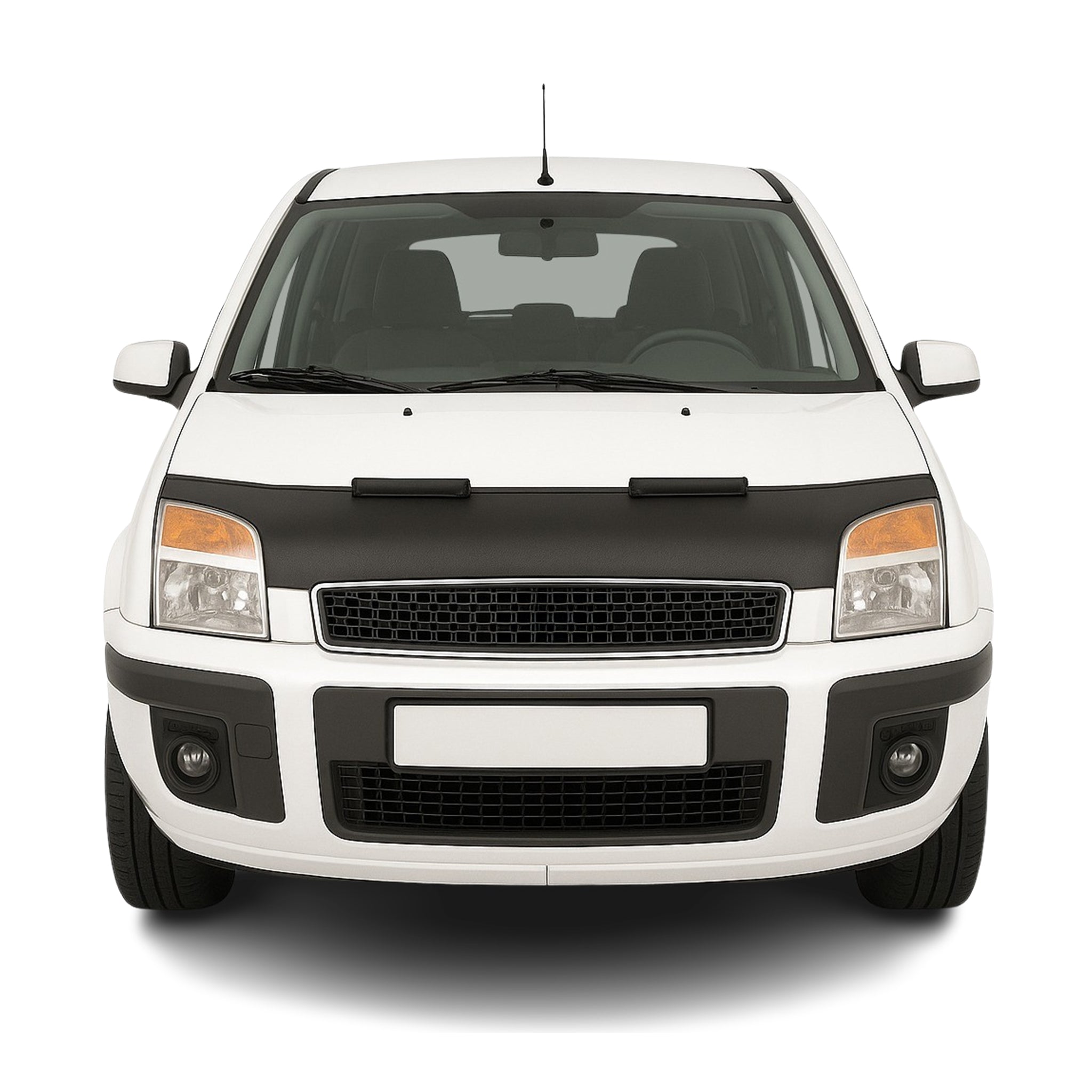 Haubenbra Steinschlagschutz Bonnet Bra für Ford Fusion 2006-2012 Schwarz Halb