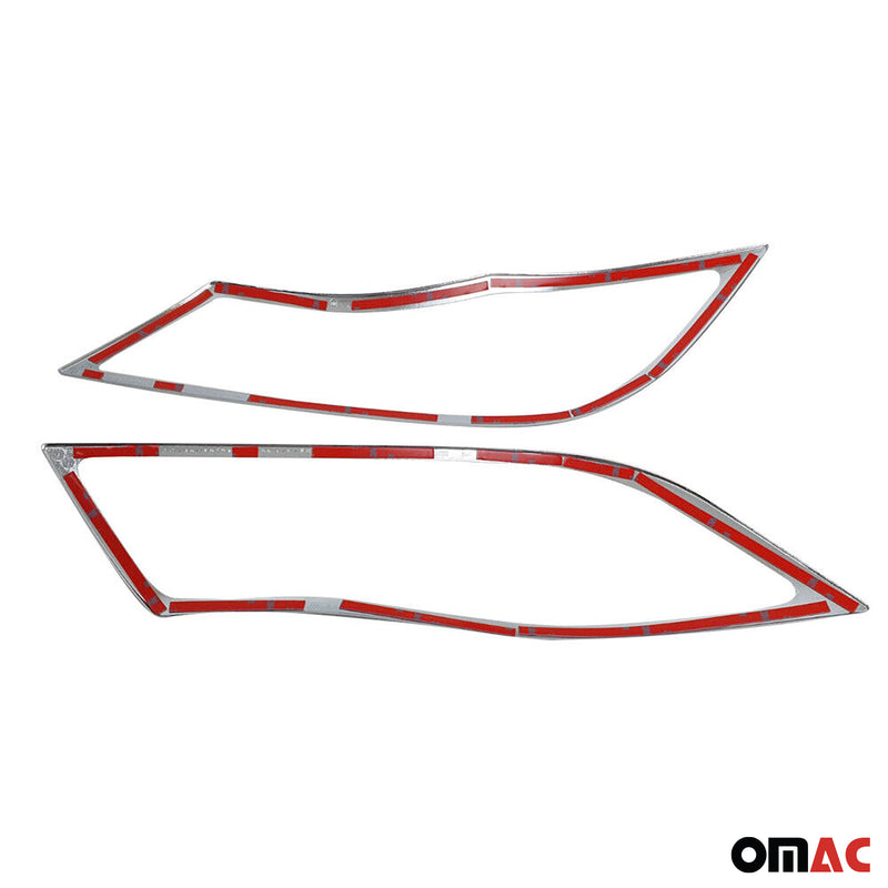 Frontlicht Rahmen Scheinwerfer Blende für BMW 3er E90 2005-2013 Chrom ABS 2x