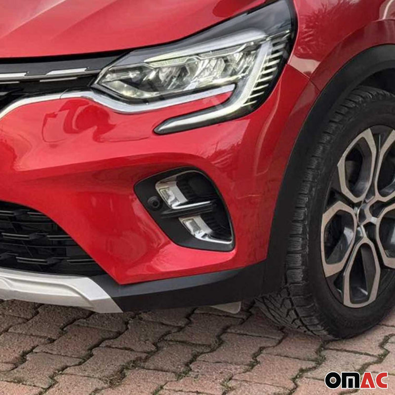 Nebelscheinwerfer Rahmen Umrandung für Renault Captur 2020-2025 Chrom ABS 2x