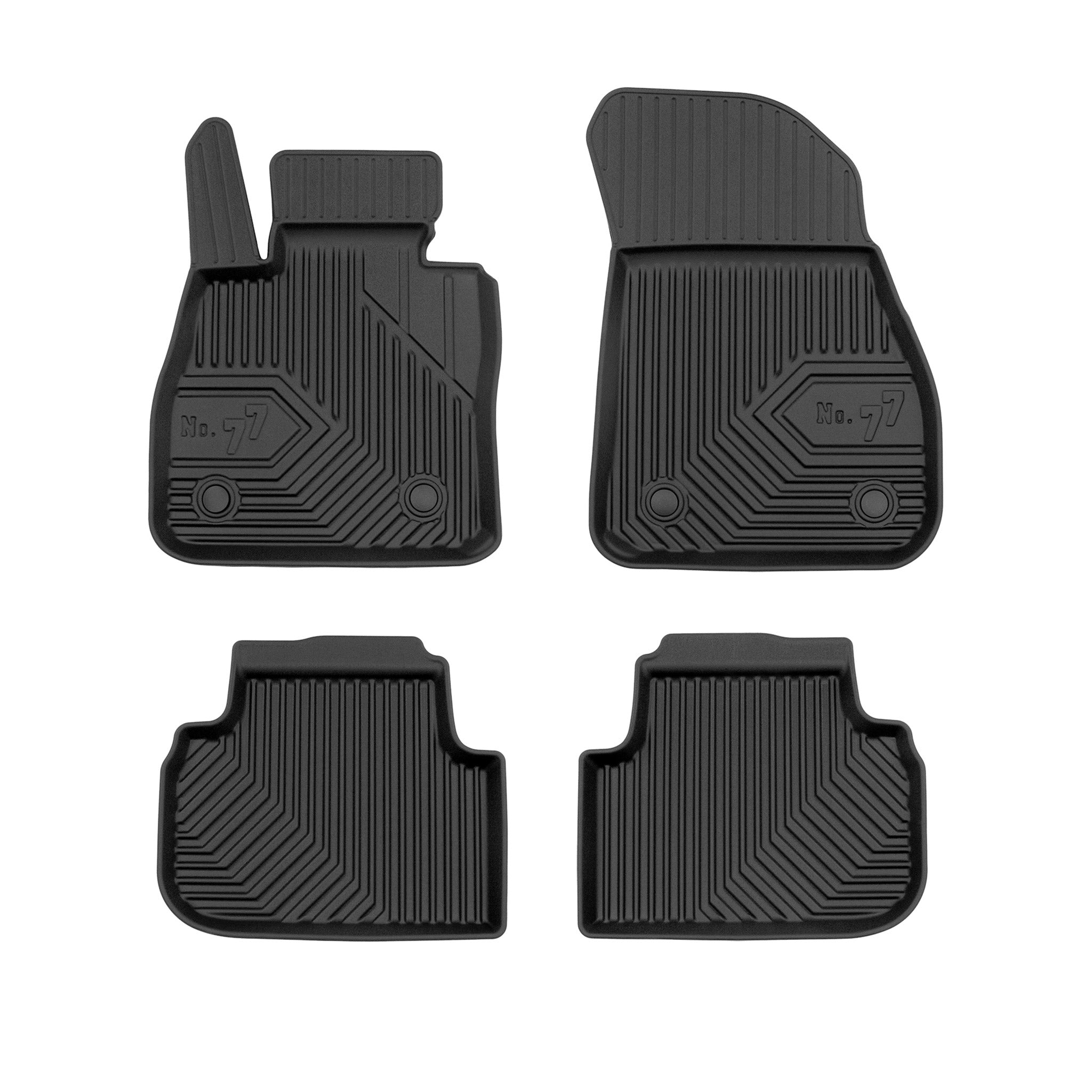 Fußmatten Gummimatten No.77 für BMW 1er F40 2019-2024 TPE Gummi Schwarz 4 Teile