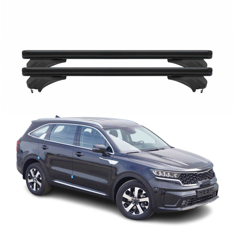 Menabo Dachträger für KIA Sorento IV Hybrid / Plug-in 2020-2025 Alu Schwarz 2tlg