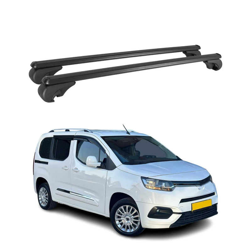Dachträger für Toyota Proace City 2019-2025 Gepäckträger Grundträger Alu Schwarz