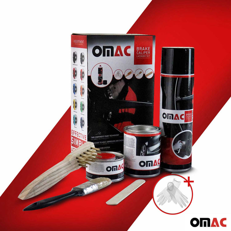 OMAC Bremssattellack Bremssattelfarbe Texas Rot Glänz Auto Lack Set