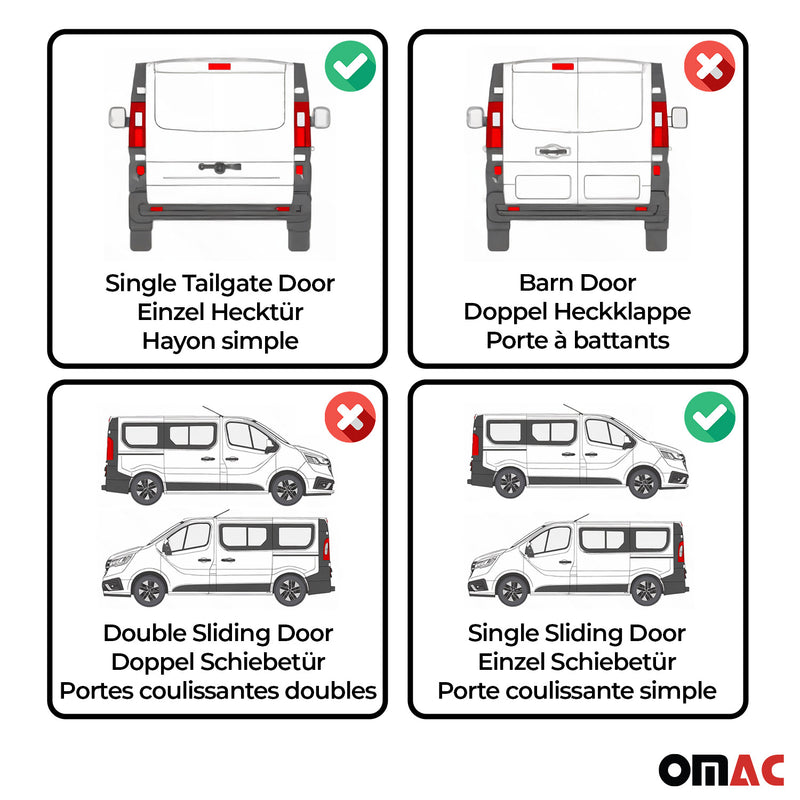 Sonnenschutz MAß Gardinen für Mercedes Vito W639 2003-2014 Kurzer Grau 10x