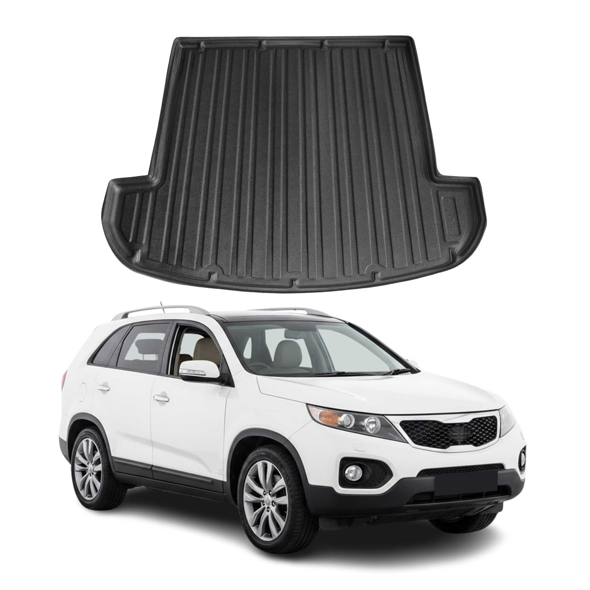 Kofferraumwanne Laderaumwanne für Kia Sorento 2014-2020 Gummi TPE Schwarz