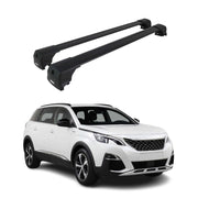 Dachträger Gepäckträger für Peugeot 5008 2017-2024 ABE Aluminium Schwarz