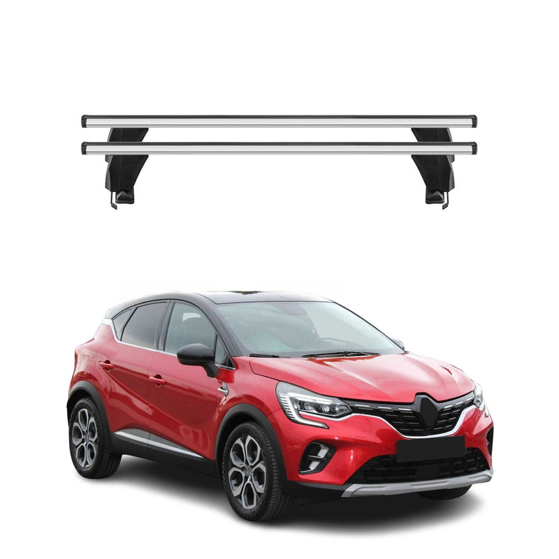 Menabo Dachträger Grundtäger für Renault Captur mk2 2019-2025 50kg Alu Silber 2x