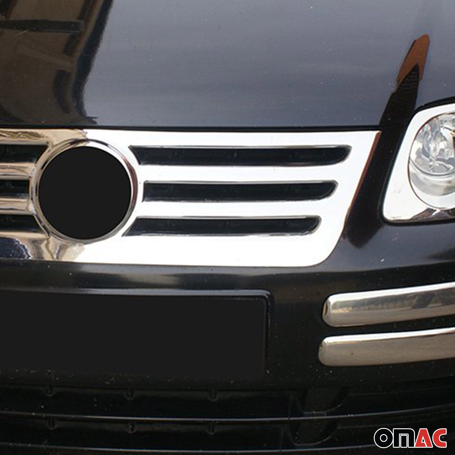 Kühlergrill Leisten Grillleisten für VW Caddy 2003-2010 Edelstahl Chrom 1tlg