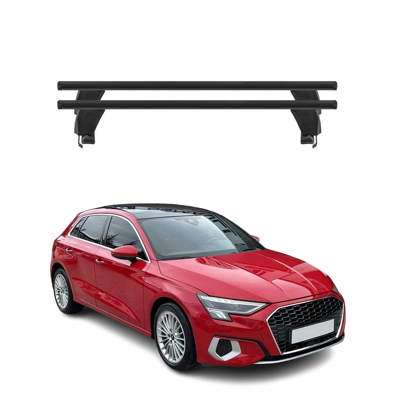 Menabo Dachträger Grundtäger für Audi A3 Sportback 8Y 2020-2025 50kg Alu Schwarz