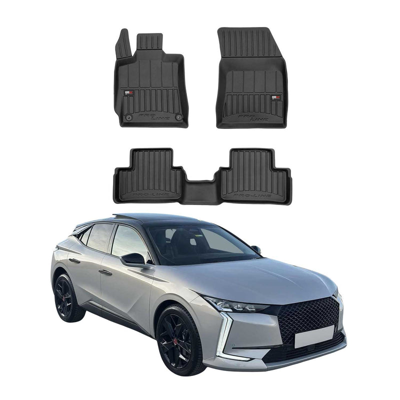 OMAC Gummi Fußmatten für DS 4 2021-2025 Premium TPE 3D Automatten Antirutsch 3x
