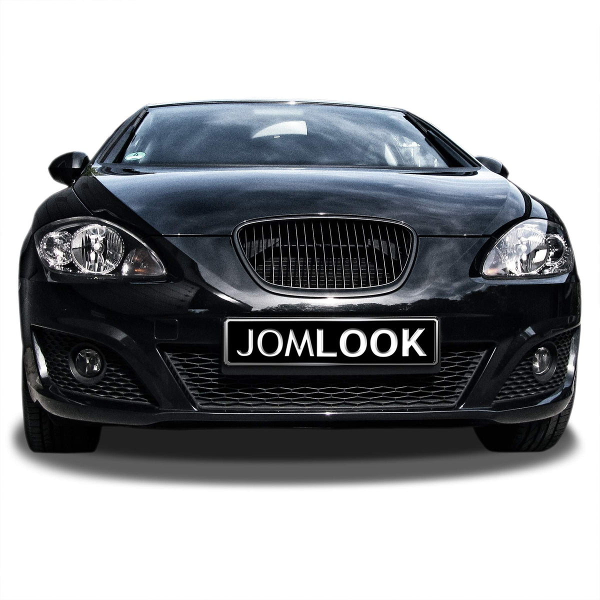 JOM Kühlergrill für Seat Leon (1P/Altea) 5P FL ab 2009 ohne Emblem ABS Schwarz