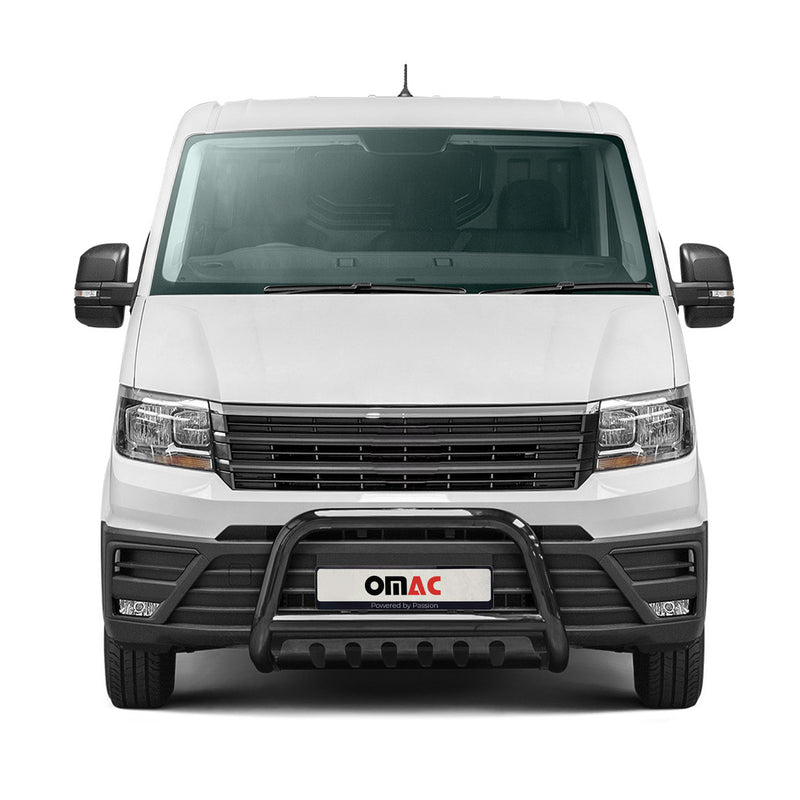 Frontbügel Frontschutzbügel für VW Crafter 2017-2024 Edelstahl mit ABE Schwarz