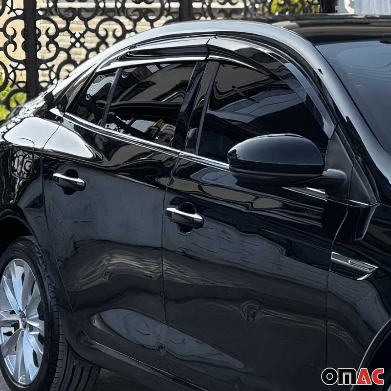 Fensterleisten Zierleisten für Renault Megane 2016-2020 Limo Edelstahl Chrom 6x