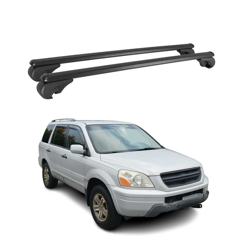 Dachträger für Honda Pilot 2002-2015 Gepäckträger Grundträger Alu Schwarz 2x