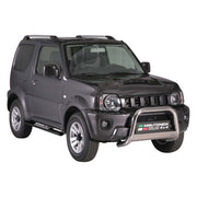 Edelstahl Seitenschweller Schwellerrohre für Suzuki Jimny 2012-2017 Schwarz