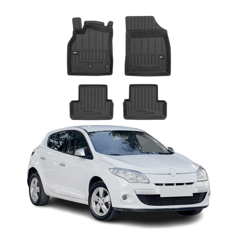 OMAC Gummi Fußmatten für Renault Megane 2008-2015 Premium TPE Automatten 4tlg