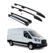 Dachträger + Dachreling für Ford Transit / E-Transit 2015-2026 L3 Alu Schwarz