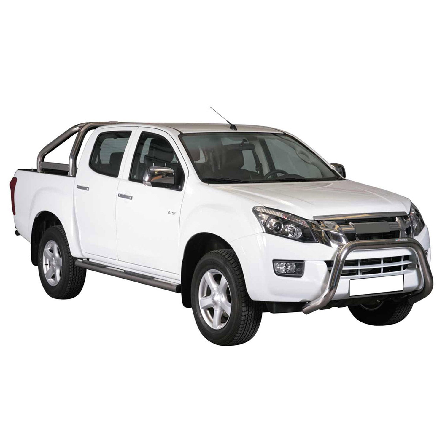Frontbügel Frontschutzbügel für Isuzu D-Max 2012-2019 ø76mm Stahl Silber Schutz