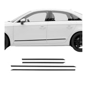 Seitentürleiste Türleisten Türschutzleiste für Audi A3 2012-2024 Alu Schwarz 4x