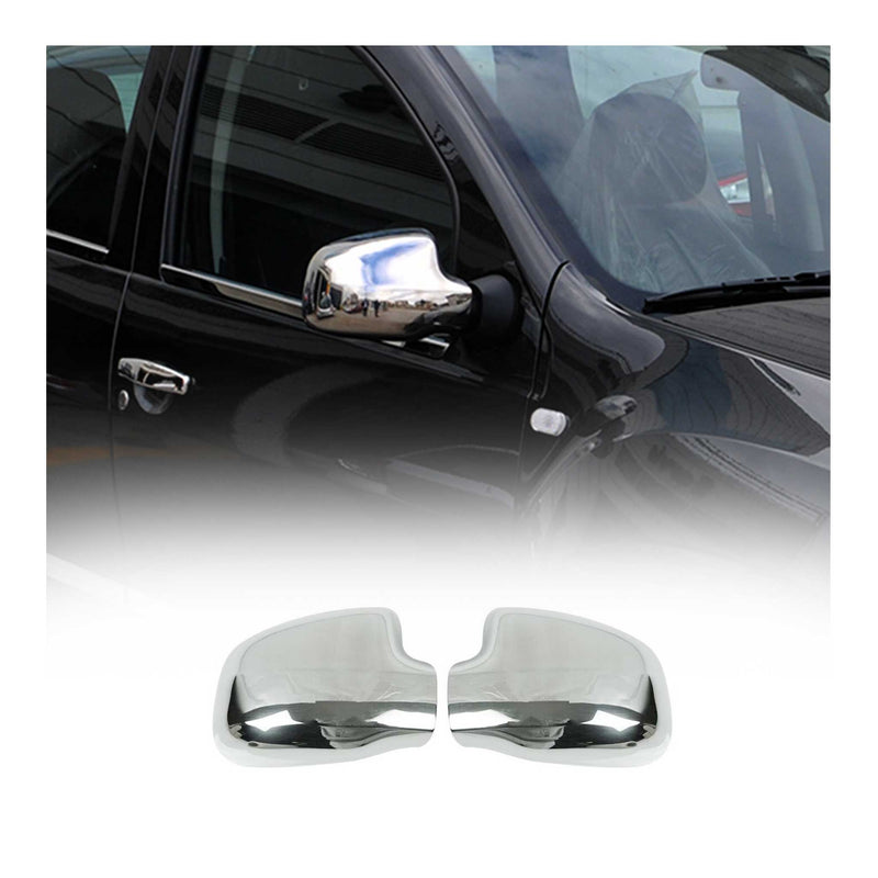 Spiegelkappen Spiegelabdeckung für Dacia Sandero 2008-2020 Edelstahl Silber 2tlg