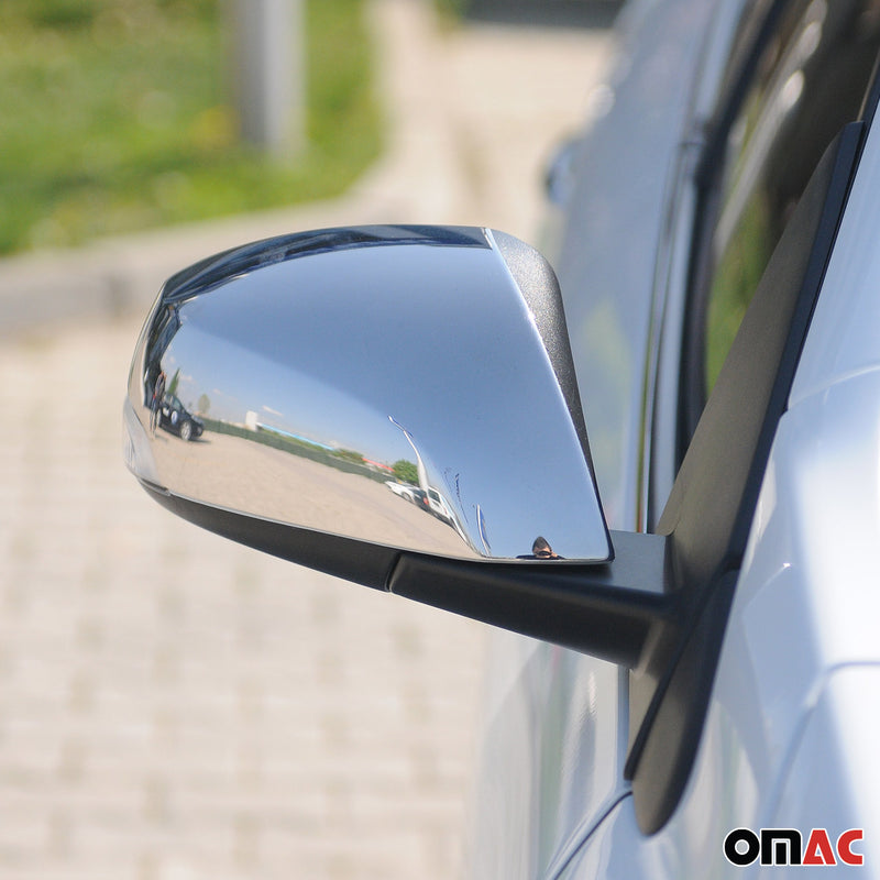 Spiegelkappen Spiegelabdeckung für Renault Laguna 3 2007-2012 Edelstahl Silber