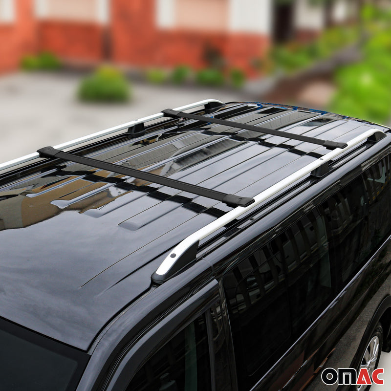 Dachträger Gepäckträger für Opel Astra G Caravan 1998-2004 Aluminium Schwarz