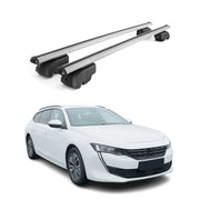 Dachträger Gepäckträger für Peugeot 508 SW 2018-2025 ABE Aluminium Grau 2x