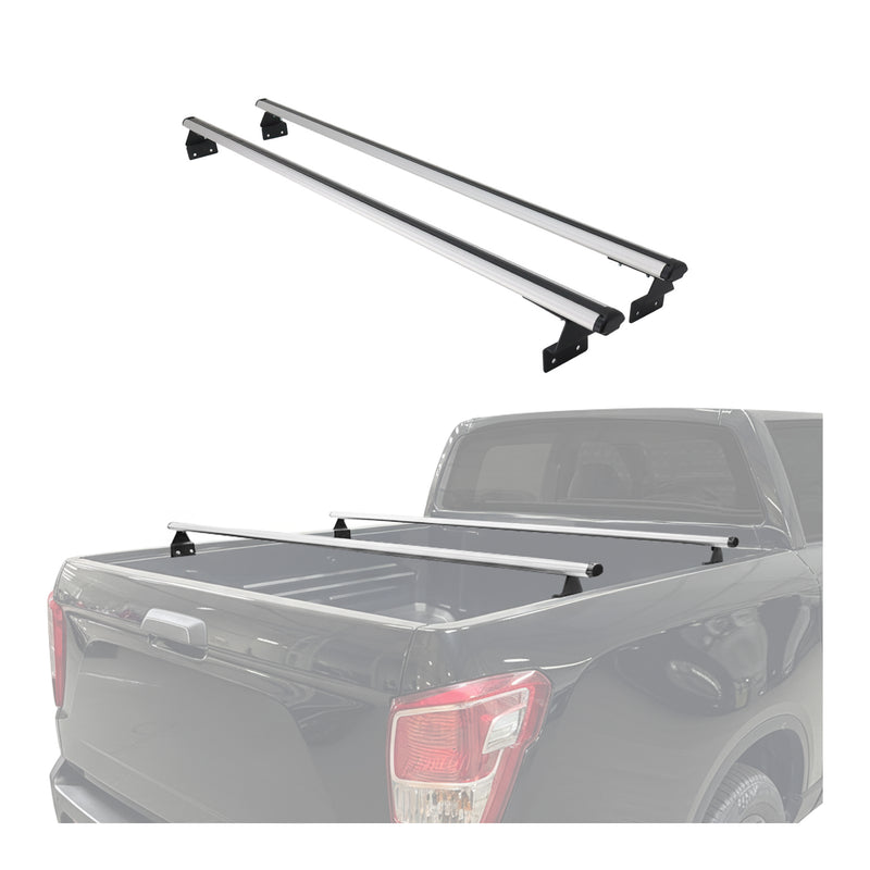 Dachträger Ladeflächenträger für Ford Ranger Wildtrack 2022-2024 Alu Silber 2x