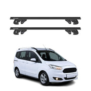 Dachträger Grundtäger für Ford Transit Courier I 2014-2023 Alu TÜV Schwarz 2tlg