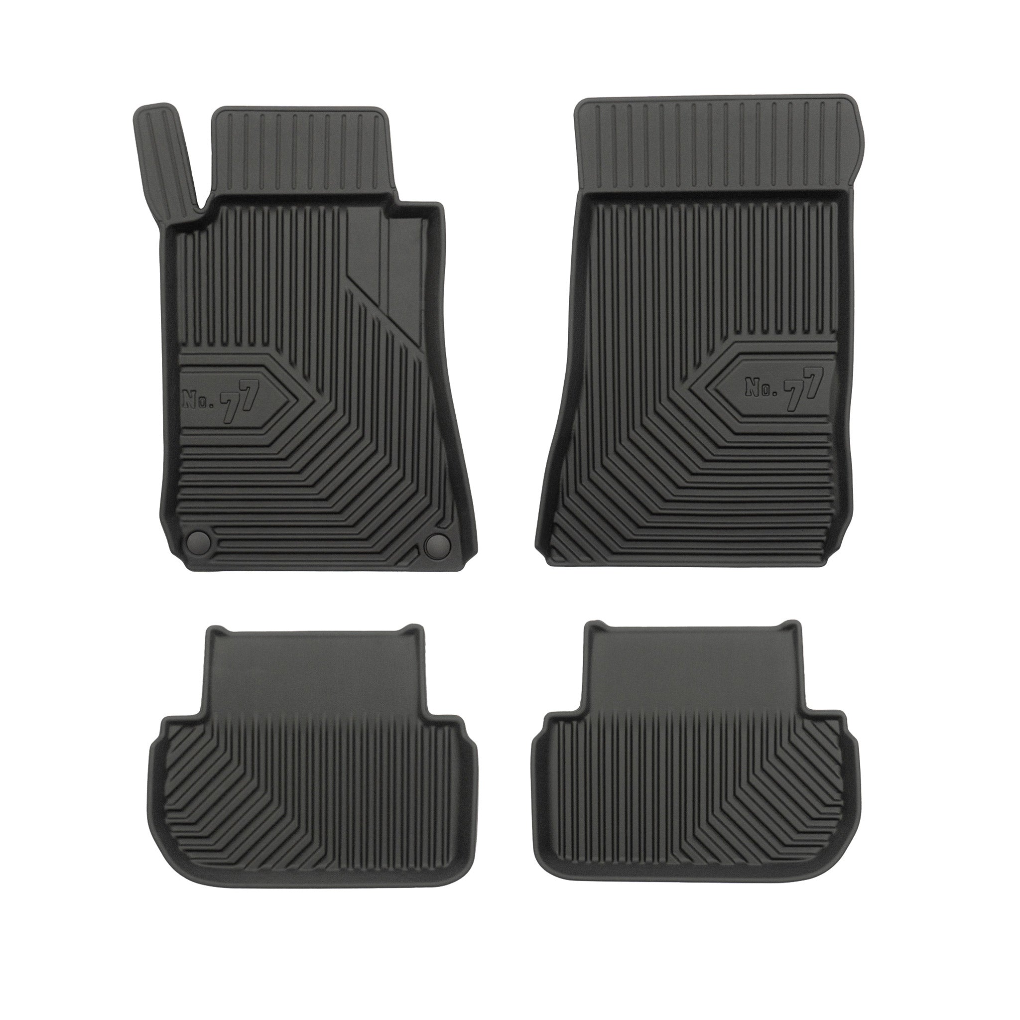 Fußmatten Gummimatten für Mercedes-Benz CLK C209 2002-2009 TPE Schwarz 4 tlg