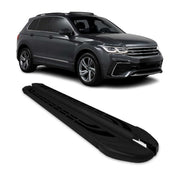 Alu Trittbretter Seitenschweller Seitenbretter für VW Tiguan mk2 2016-24 Schwarz