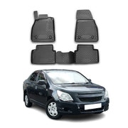OMAC Gummimatten Fußmatten für Chevrolet Malibu 2011-2016 TPE Matten Schwarz 4x