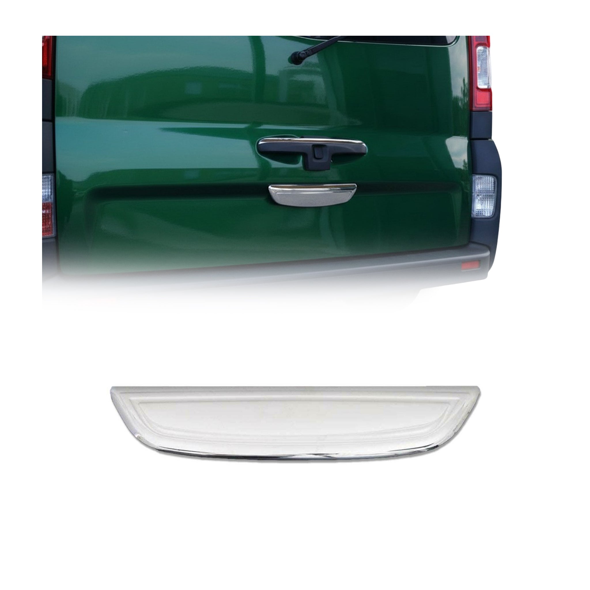 Kofferraumleiste Heckklappe Leiste für Opel Vivaro A 2001-2014 Edelstahl Chrom