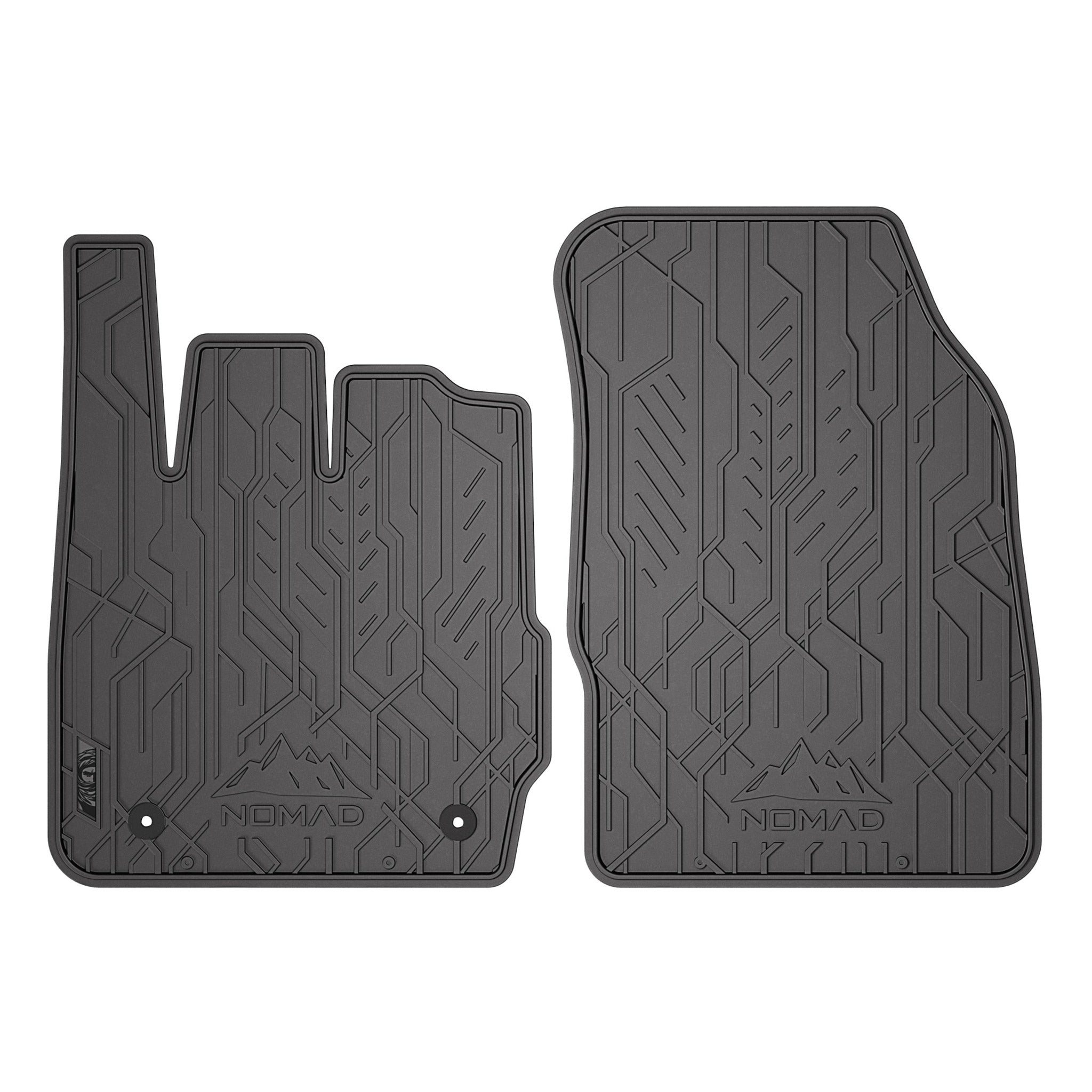 Fußmatten Gummimatten Automatten für Ford Fiesta mk6 2008-17 Gummi Schwarz 2tlg