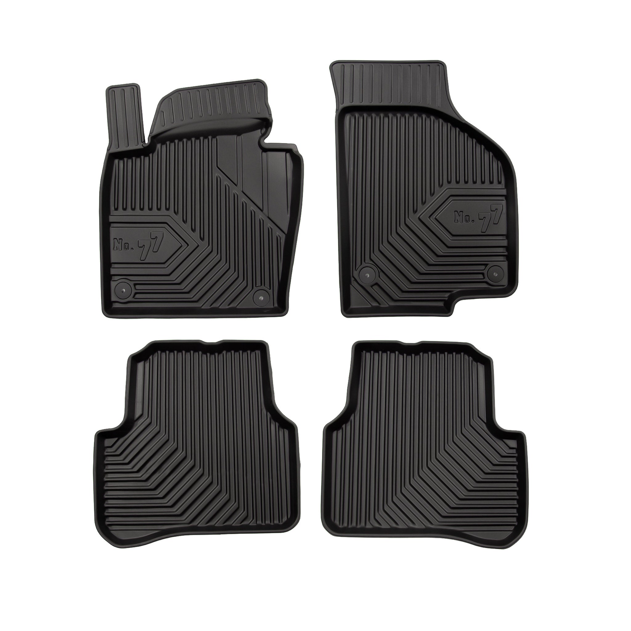 Fußmatten für VW Passat B6 2005-2010 / Passat B7 2010-2014 TPE Schwarz 4 Teile