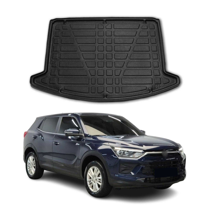 Kofferraumwanne Laderaumwanne für Ssangyong Korando 2020-2025 Gummi TPE Schwarz