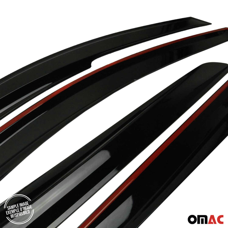 4x Windabweiser Regenabweiser für Isuzu D-Max 2002-2012 Acryl Dunkel