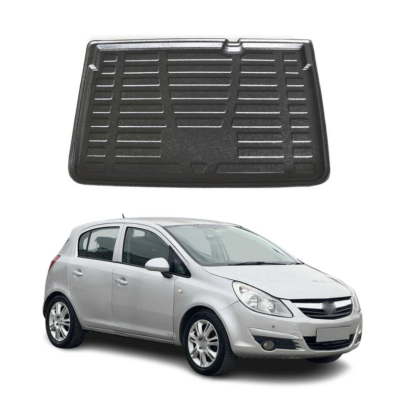 Kofferraumwanne Laderaumwanne für Opel Corsa D 2006-2014 5tür Gummi TPE Schwarz