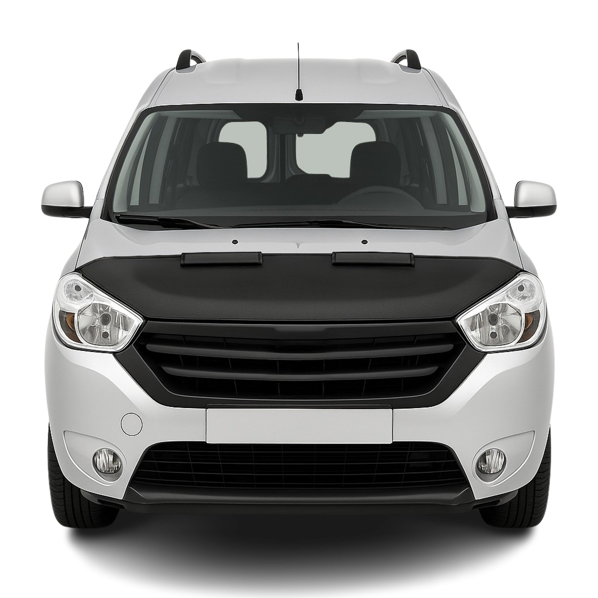 Haubenbra Steinschlagschutz Bonnet Bra für Dacia Lodgy 2012-2024 Schwarz Halb