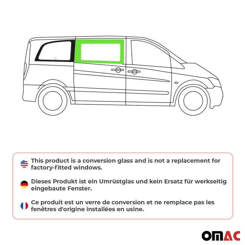 Seitenfenster Schiebetür für Mercedes Vito W639 2003-2014 Vorne Rechts L1 L2 L3
