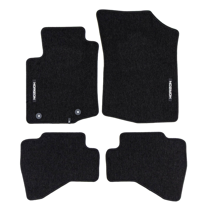 Velours Fußmatten für Citroen C1 II 2014-22 Autoteppich Automatten Schwarz 4 tlg